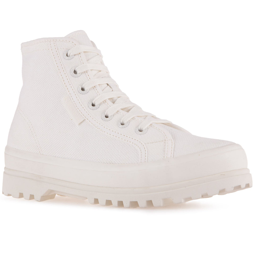 Ankle Boots Unisex 2341 ALPINA Laced TOTAL WHITE AVORIO Detail Double				