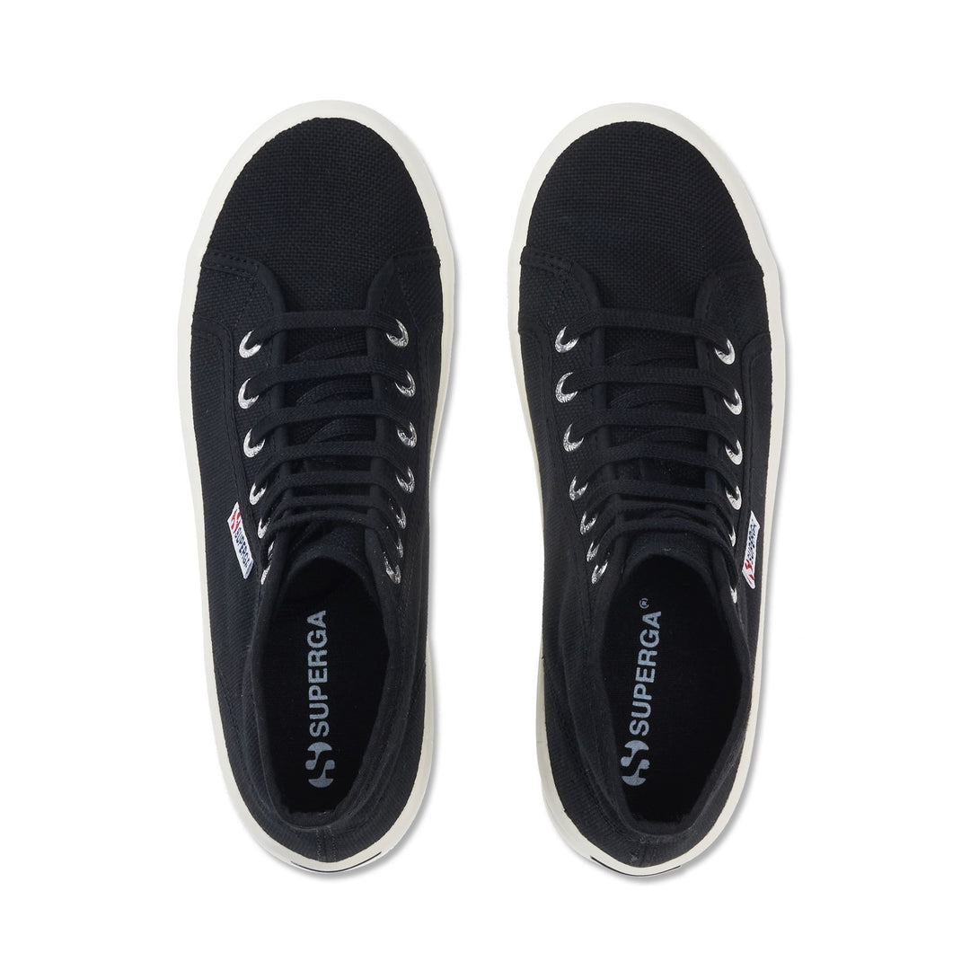 Bottines unisexes noires avec tige en coton main
