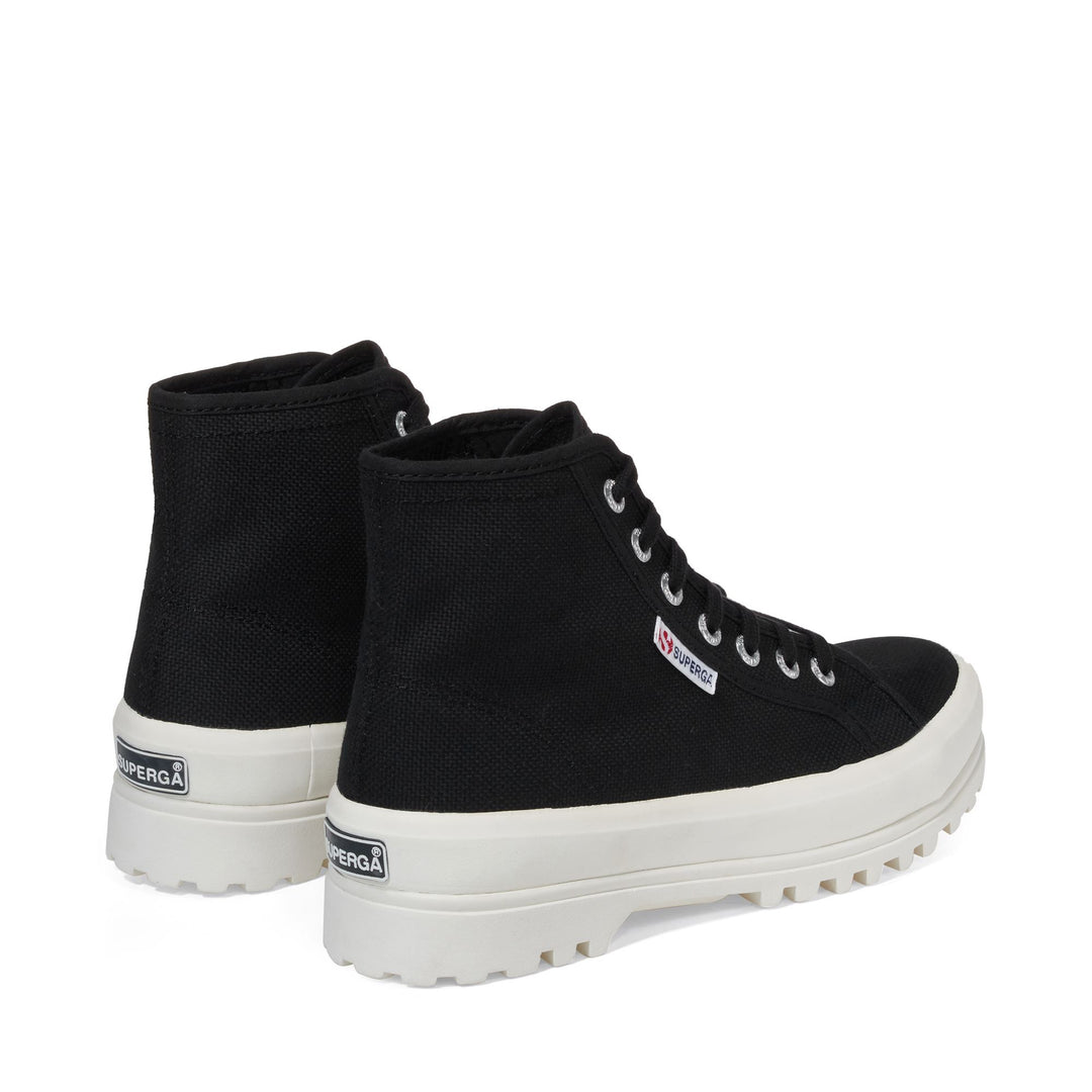 Bottines unisexes noires avec tige en coton main