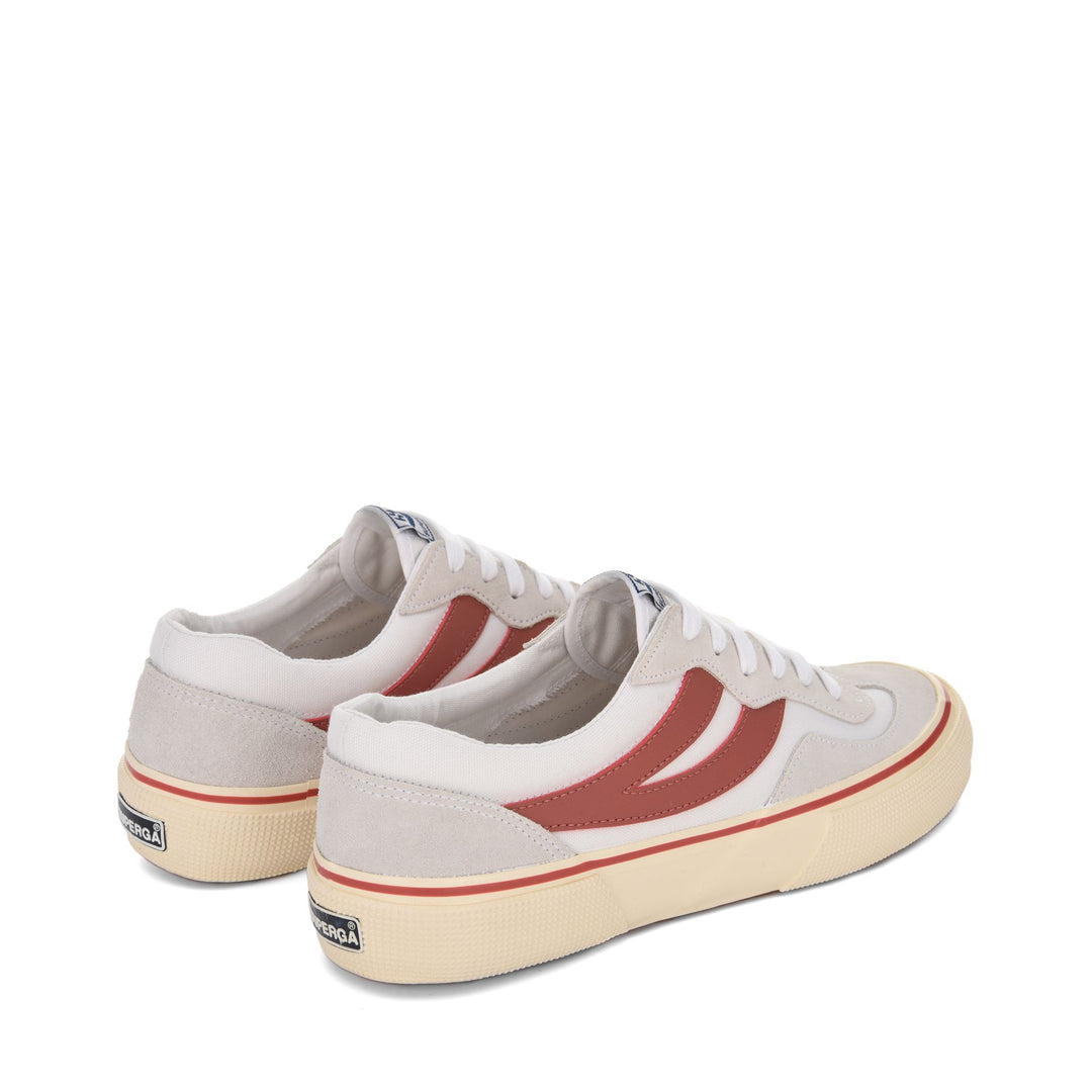 Sneakers Unisex 2941 REVOLLEY COLORBLOCK Low Cut WHITE - PINK BURNISHED Dressed Side (jpg Rgb)		
