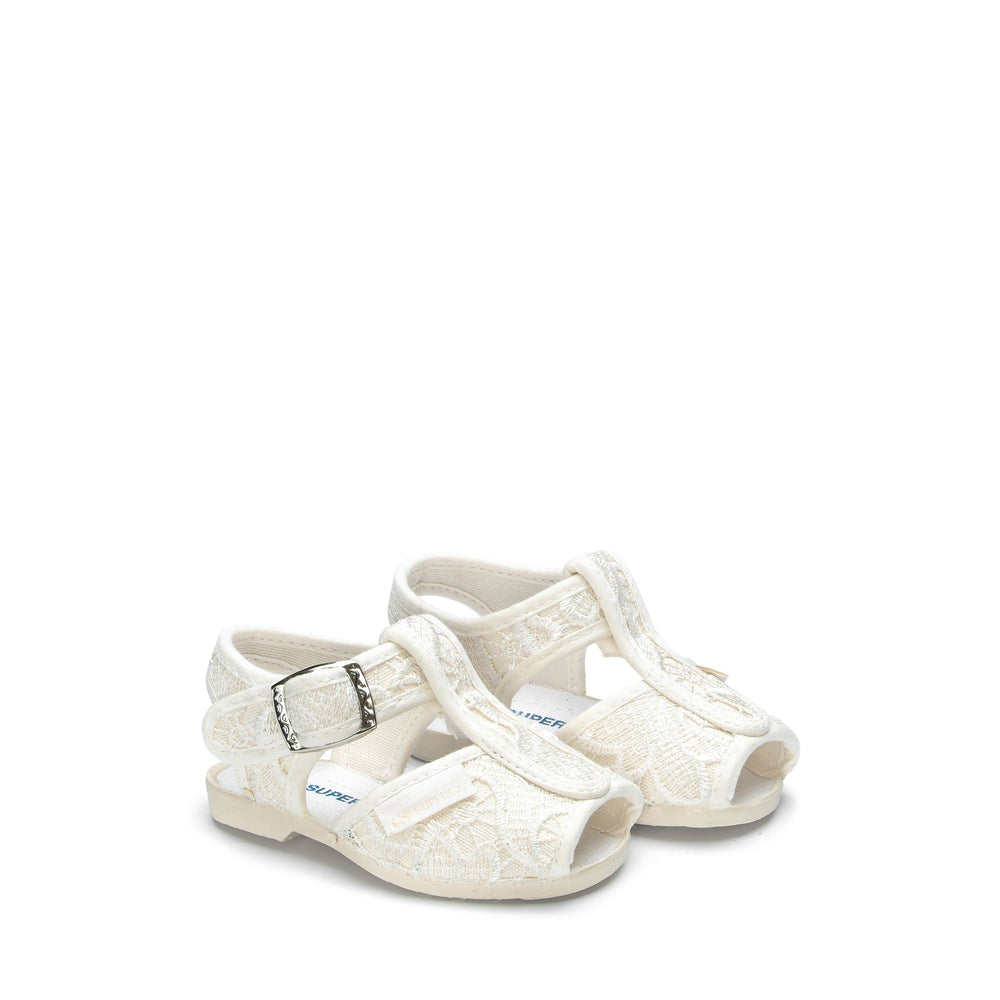 Sandals Girl 1200-macramej Sandal WHITE AVORIO Dressed Front (jpg Rgb)	
