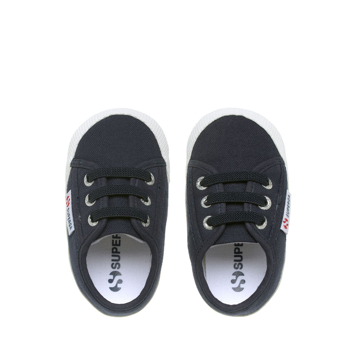 Zapatillas bajas para niños en azul con parte superior de algodón 4