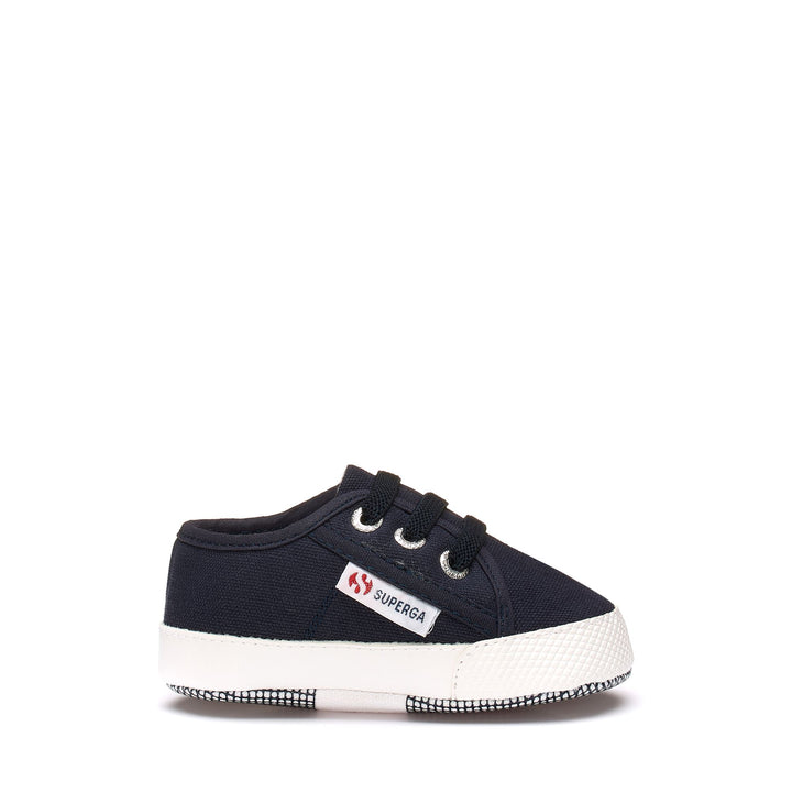 Zapatillas bajas para niños en azul con parte superior de algodón 1
