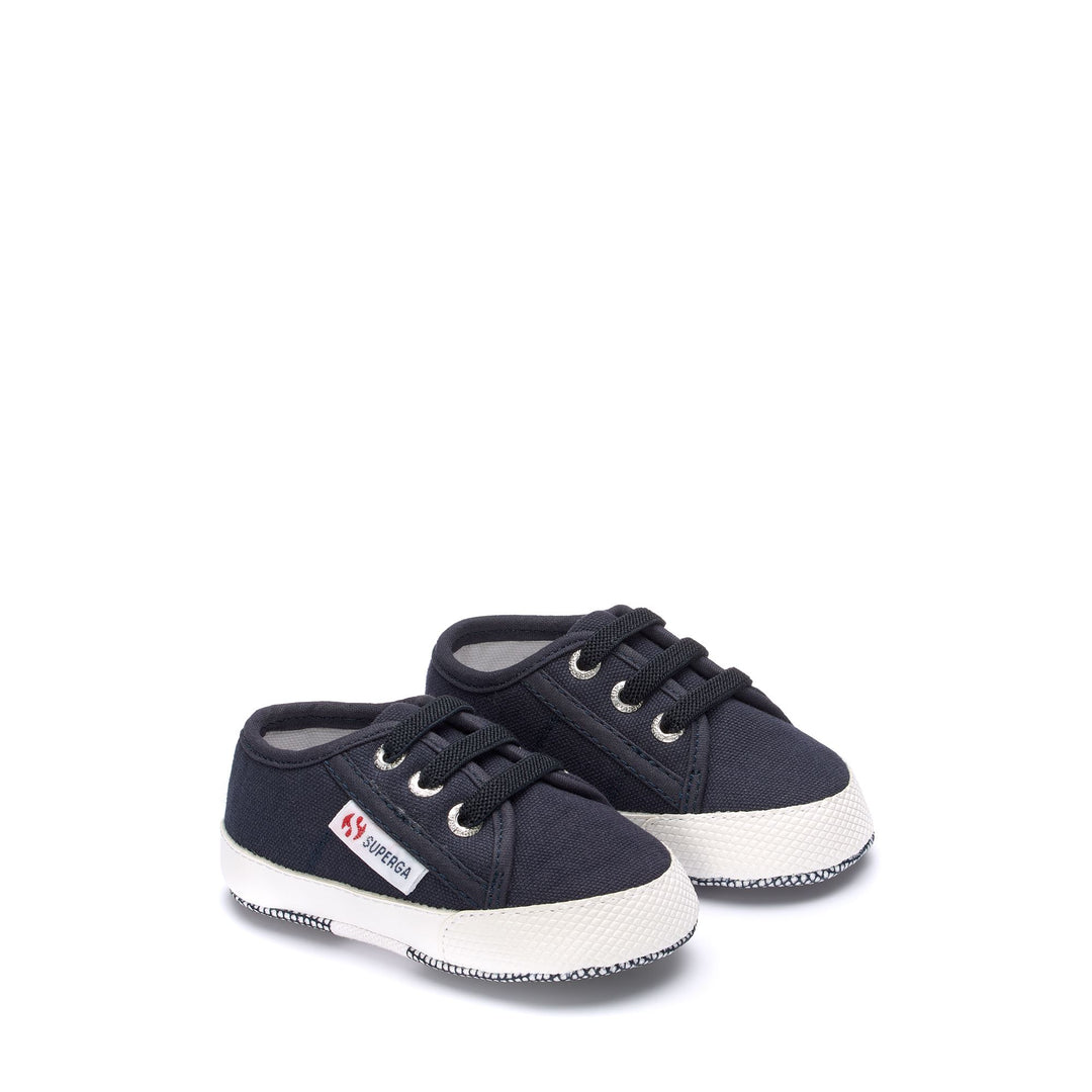 Zapatillas bajas para niños en azul con parte superior de algodón main