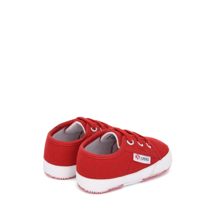 Children's Low Cut Sneakers in Red with Cotton Upper 3