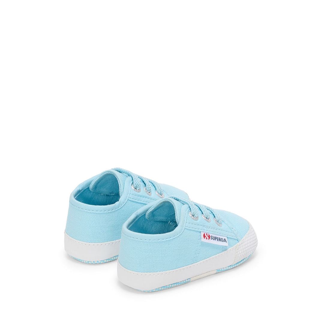 Niedrig geschnittene Kinder-Sneaker in Blau mit Obermaterial aus Baumwolle main