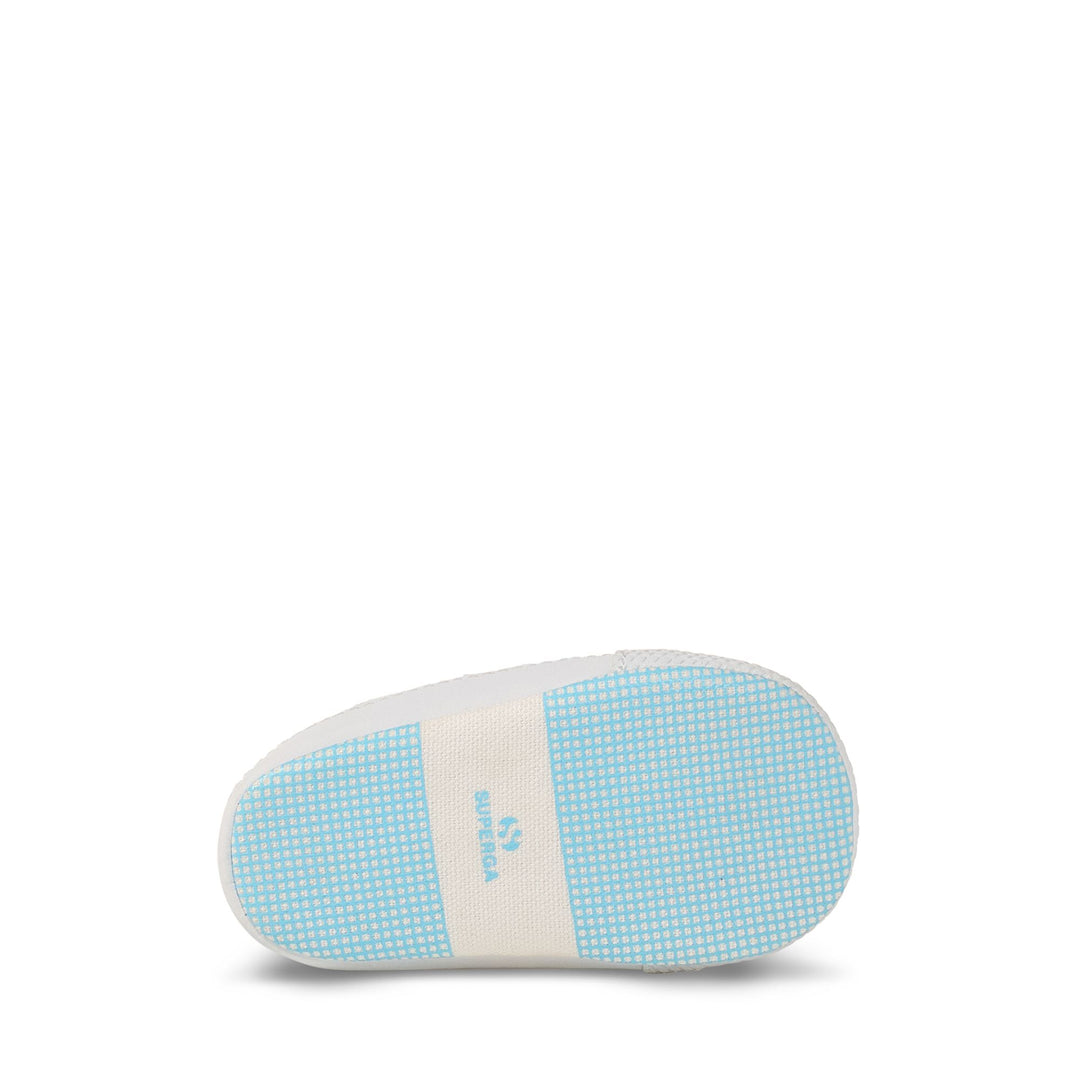 Niedrig geschnittene Kinder-Sneaker in Blau mit Obermaterial aus Baumwolle main