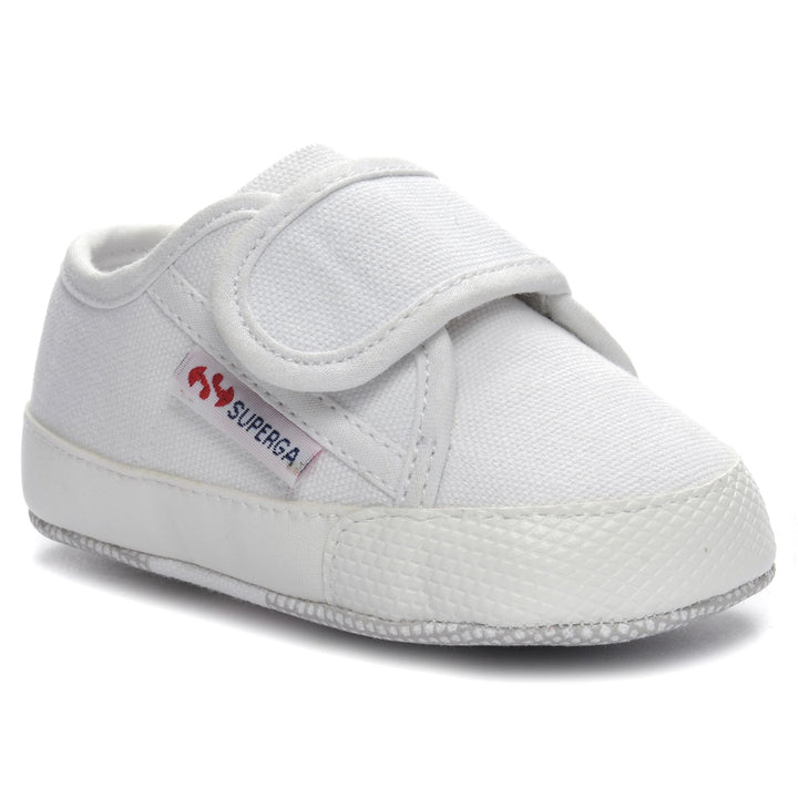 Sneakers Kid unisex 4006 BABY STRAP Low Cut WHITE Detail Double				