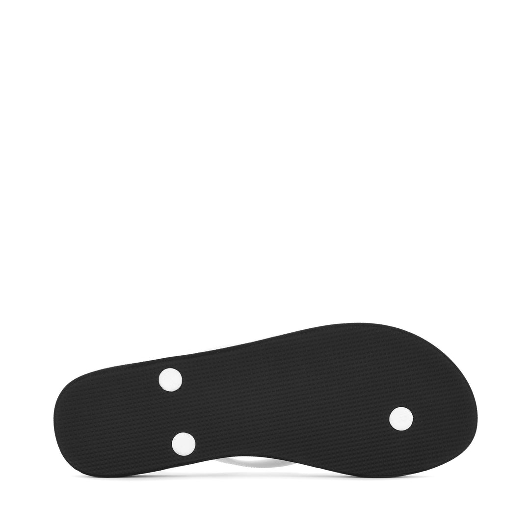 Slippers Woman 4121 FLIP FLOPS Flip-Flop BLACK-WHITE Detail (jpg Rgb)			