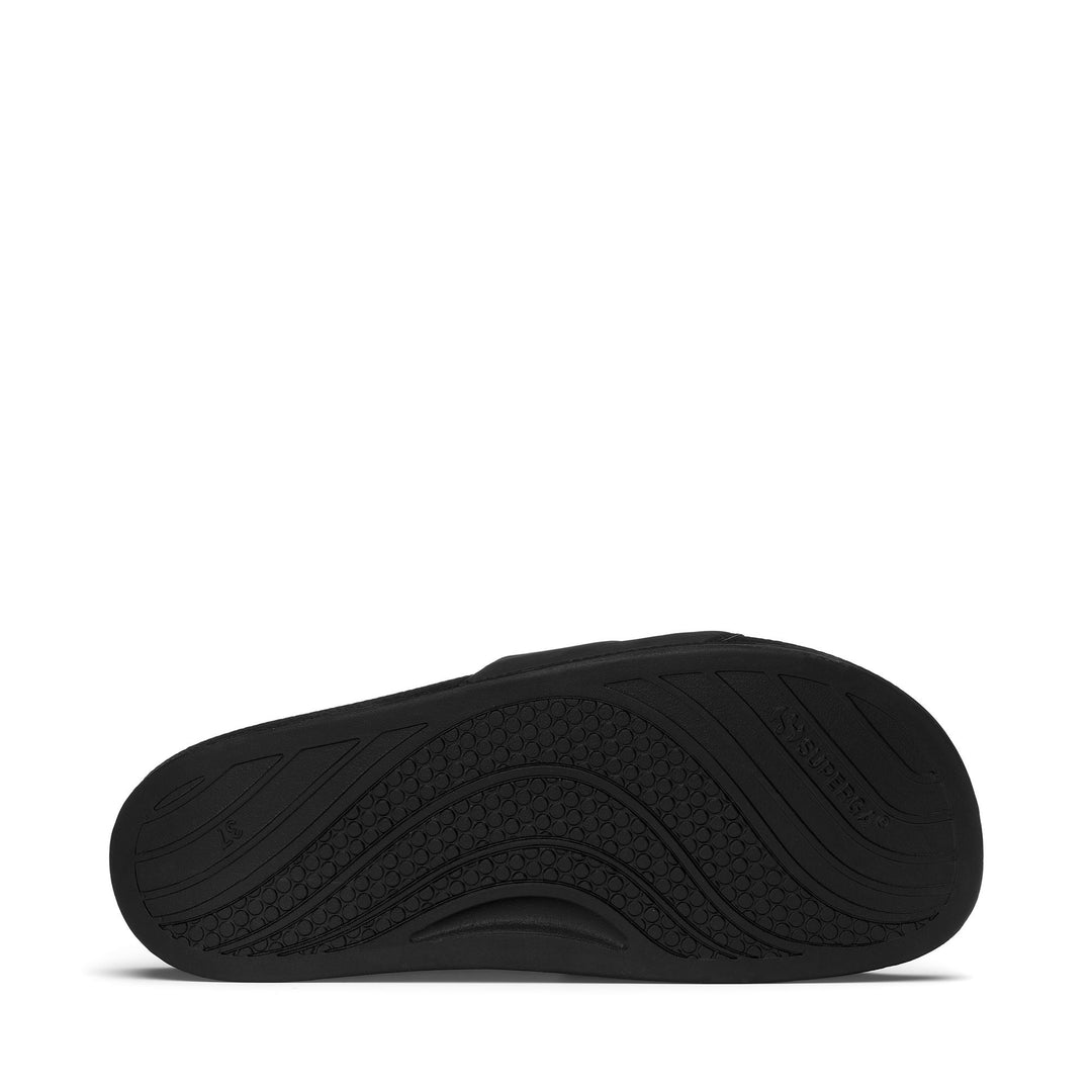 Unisex Black Slides with Rubber Sole main