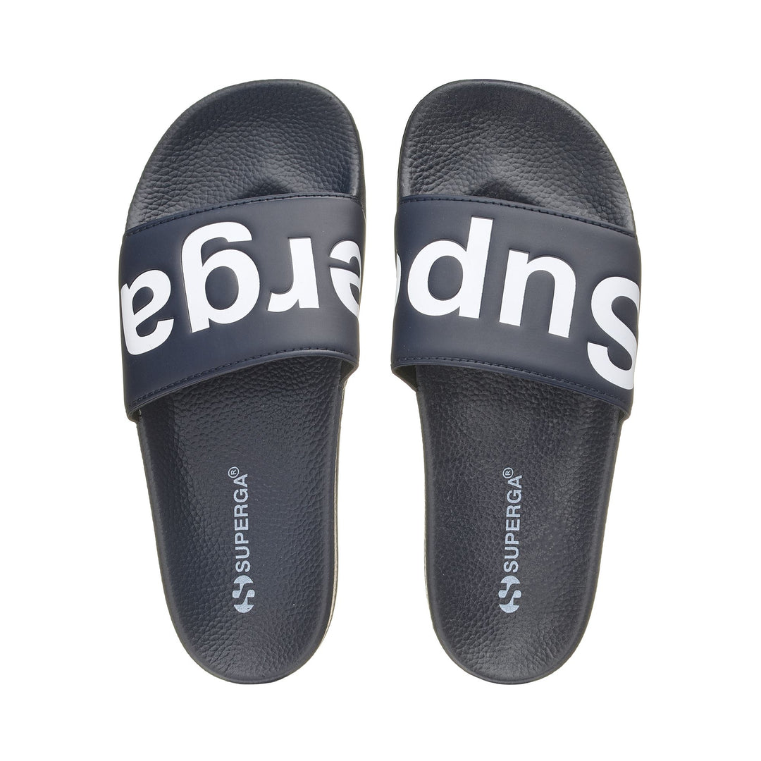 Slippers Unisex 1908 SLIDES POLYSOFT SLIDE BLUE NAVY-WHITE