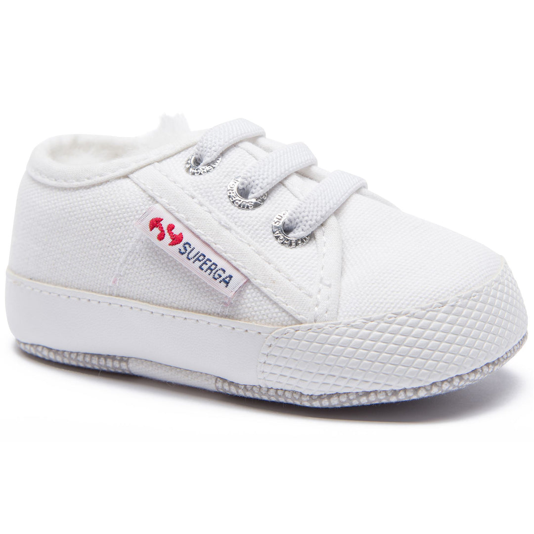 Children's Low Cut Sneakers White with Cotton Upper main
