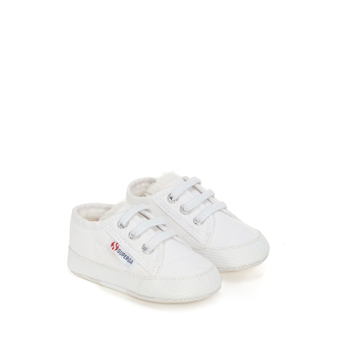 Children's Low Cut Sneakers White with Cotton Upper main