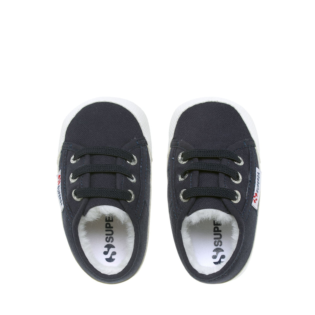 Children's Low Cut Sneakers in Blue with Cotton Upper main