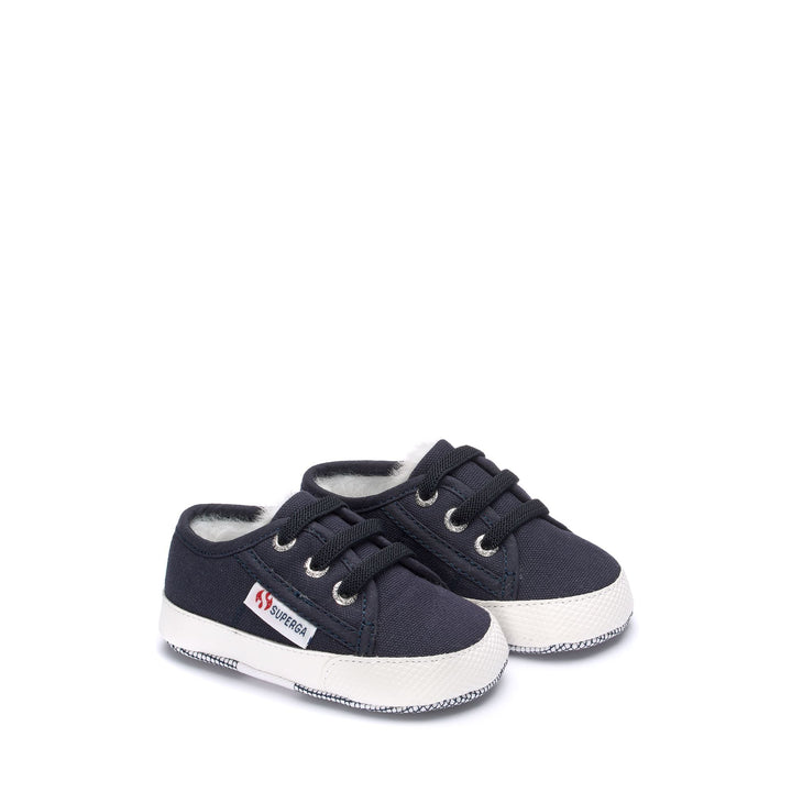 Children's Low Cut Sneakers in Blue with Cotton Upper 2