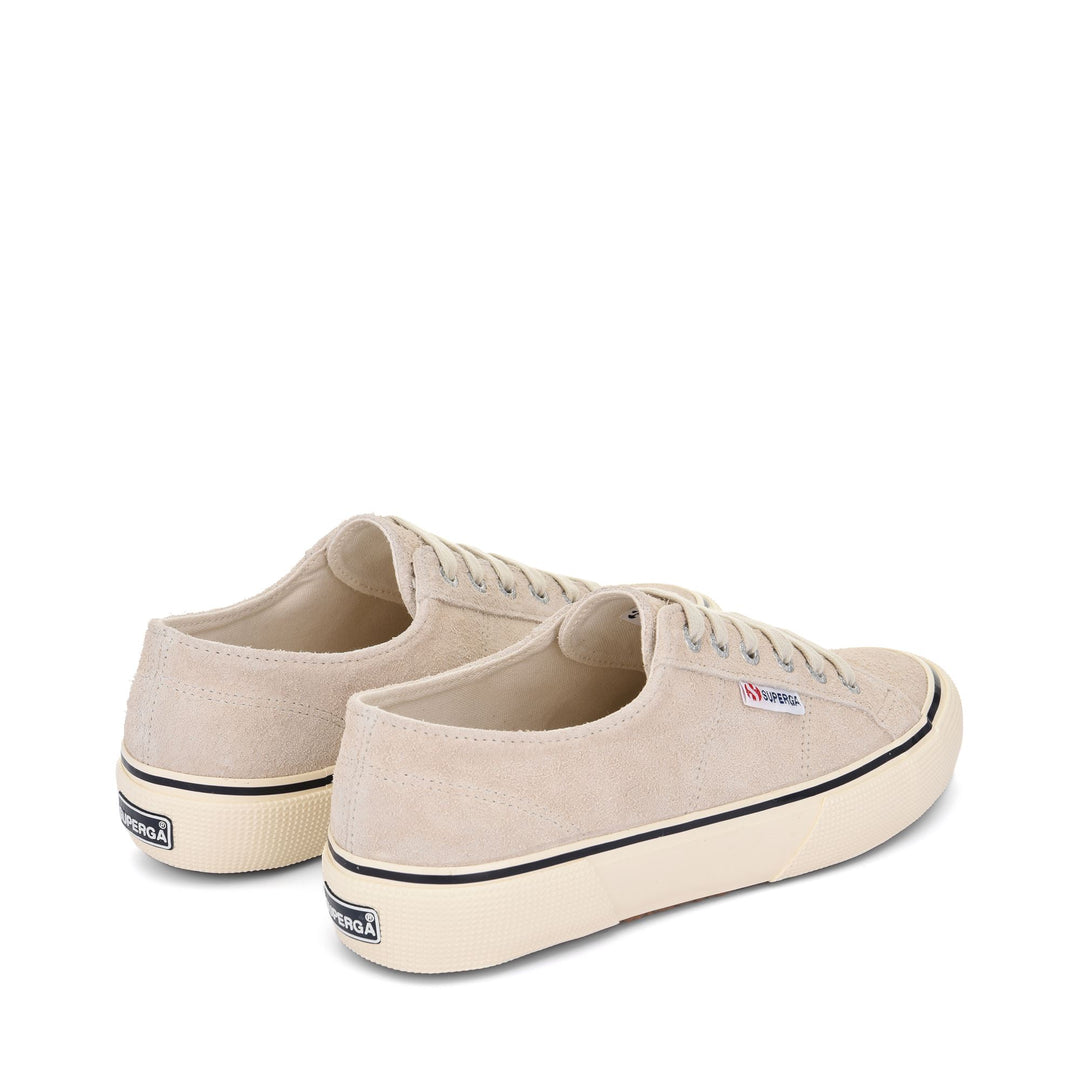 Le Superga Unisex 2490 BOLD HAIRY SUEDE Sneaker WHITE COCONUT Dressed Side (jpg Rgb)		