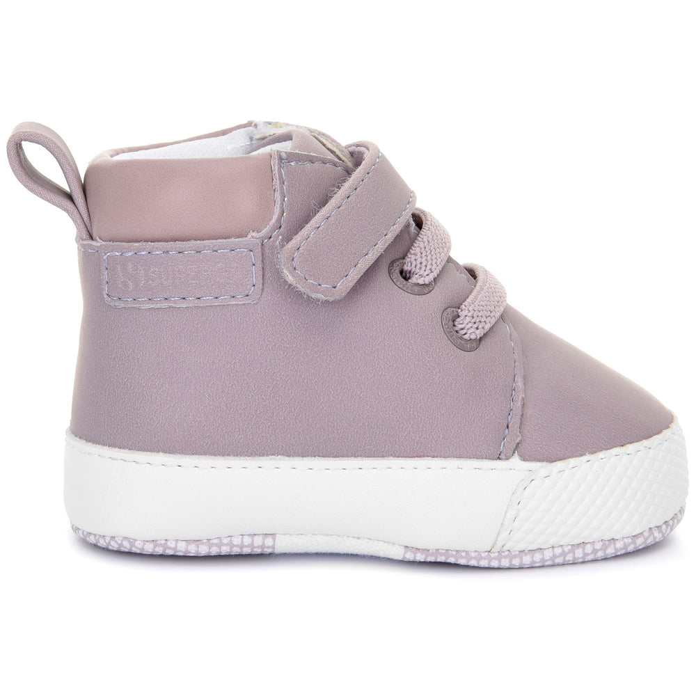 Sneakers Kid unisex 4015 BABY SYNTHETIC MATERIAL Mid Cut VIOLET LT ASH Dressed Front (jpg Rgb)	