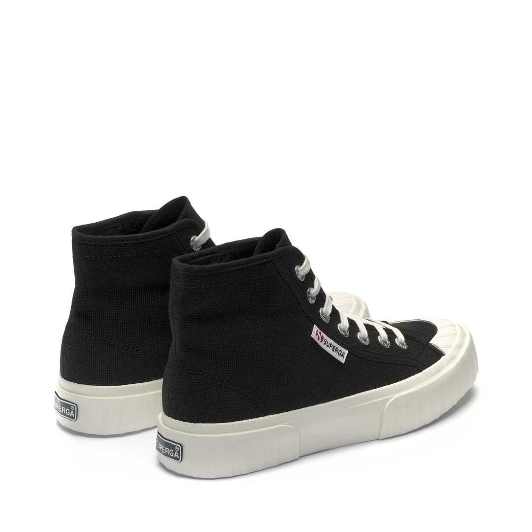 Sneakers Woman 2696 STRIPE Mid Cut BLACK BRISTOL-FAVORIO