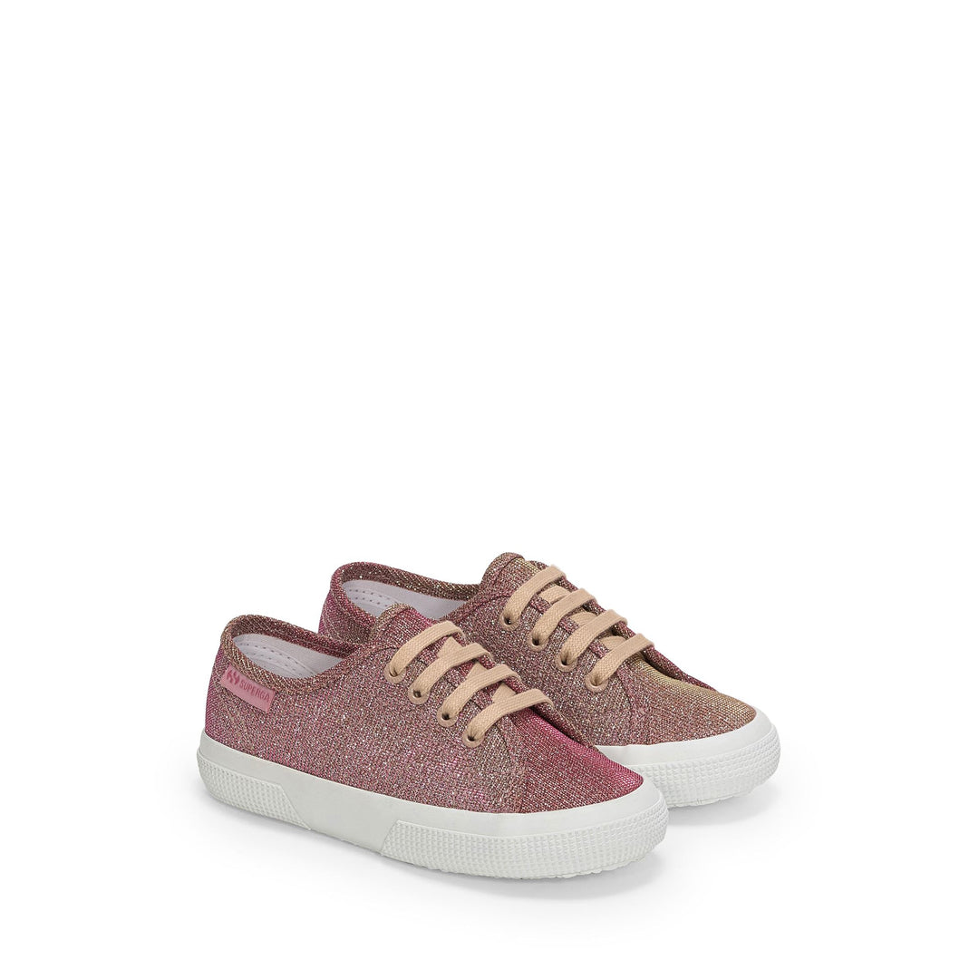Low Cut Sneakers für Mädchen in Platin mit Obermaterial aus Jersey-Lamé main