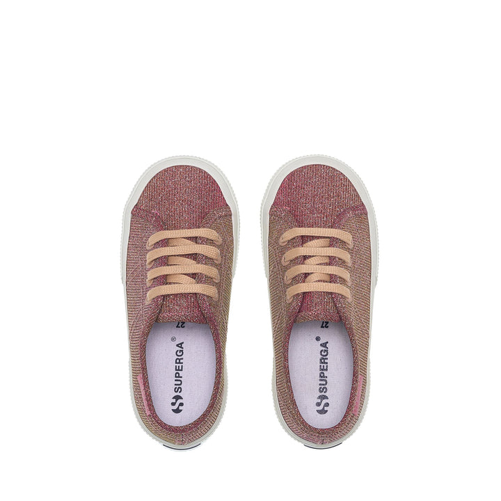 Low Cut Sneakers für Mädchen in Platin mit Obermaterial aus Jersey-Lamé 4