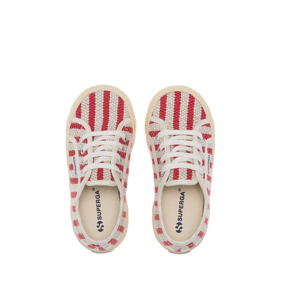 Sneakers per bambini rosse con tomaia in cotone main