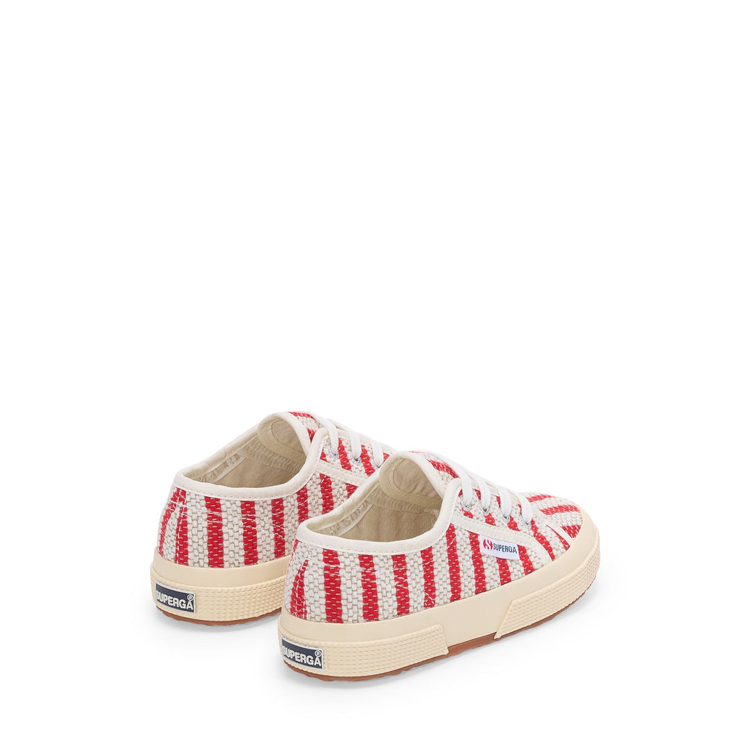2750 KIDS COTTON STRIPES - Le Superga - Sneaker - Kid unisex - RED-OFF WHITE main