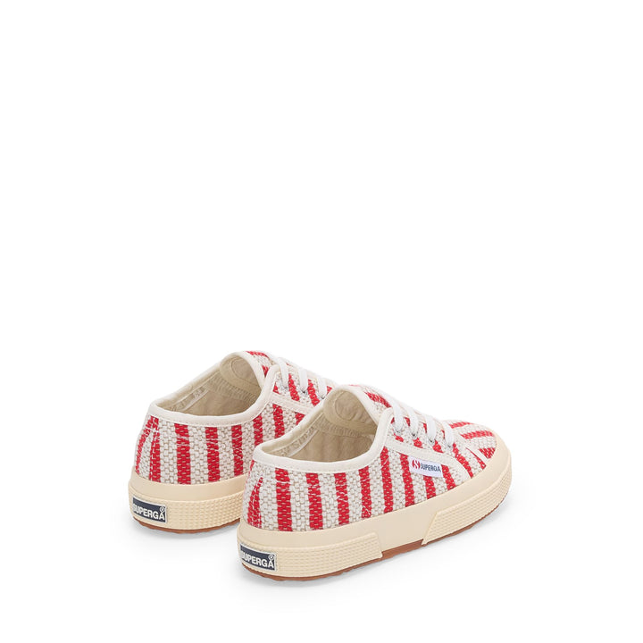 Sneakers per bambini rosse con tomaia in cotone 3