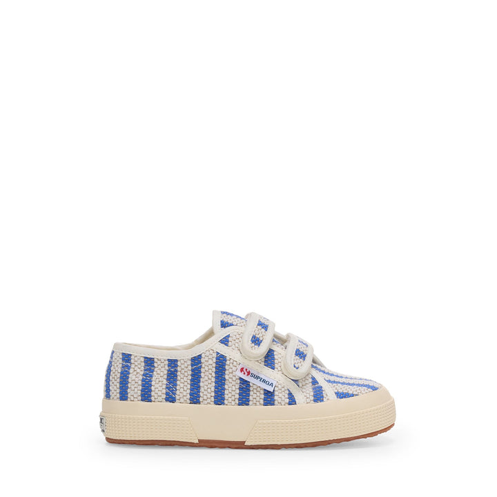 2750 KIDS STRAPS COTTON STRIPES - Le Superga - Sneaker - Kid unisex - BLUE-OFF WHITE 1