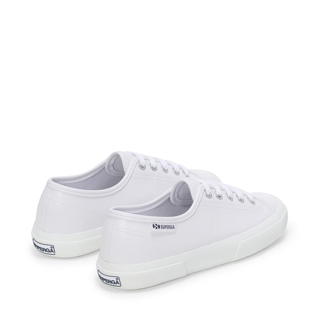 Unisex Low Cut White Sneakers with Rubber Upper main