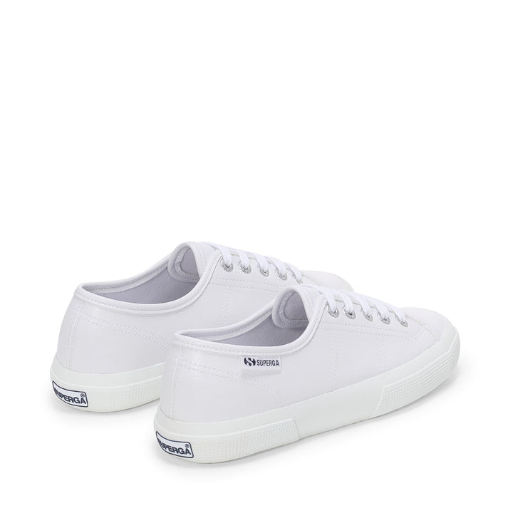 Unisex Low Cut White Sneakers with Rubber Upper 3