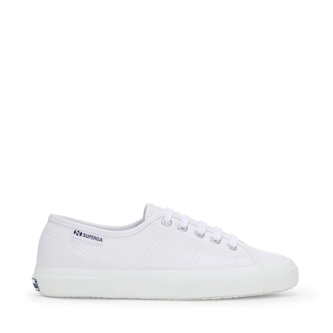 Unisex Low Cut White Sneakers with Rubber Upper 01
