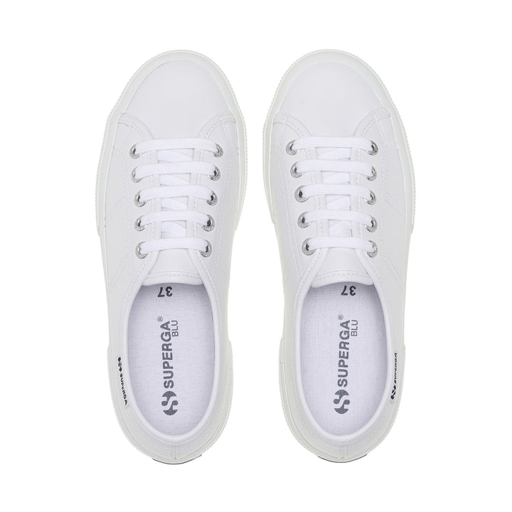 Unisex Low Cut White Sneakers with Rubber Upper 4