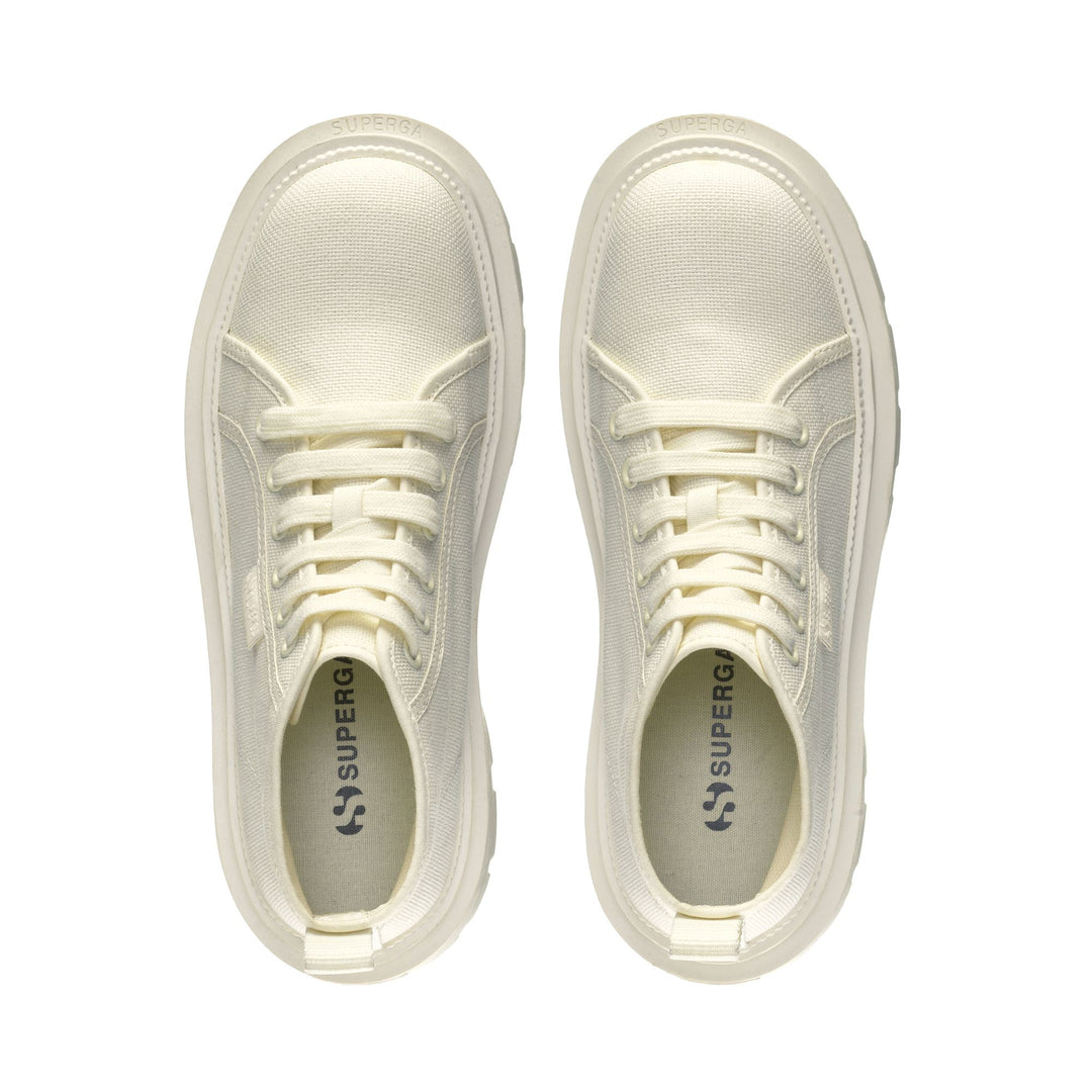 Botines beige para mujer con parte superior de algodón main