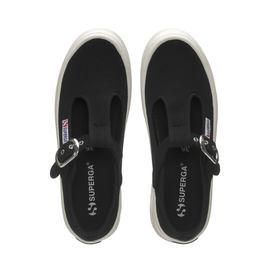 Woman's Sneakers Black with Cotton Upper main