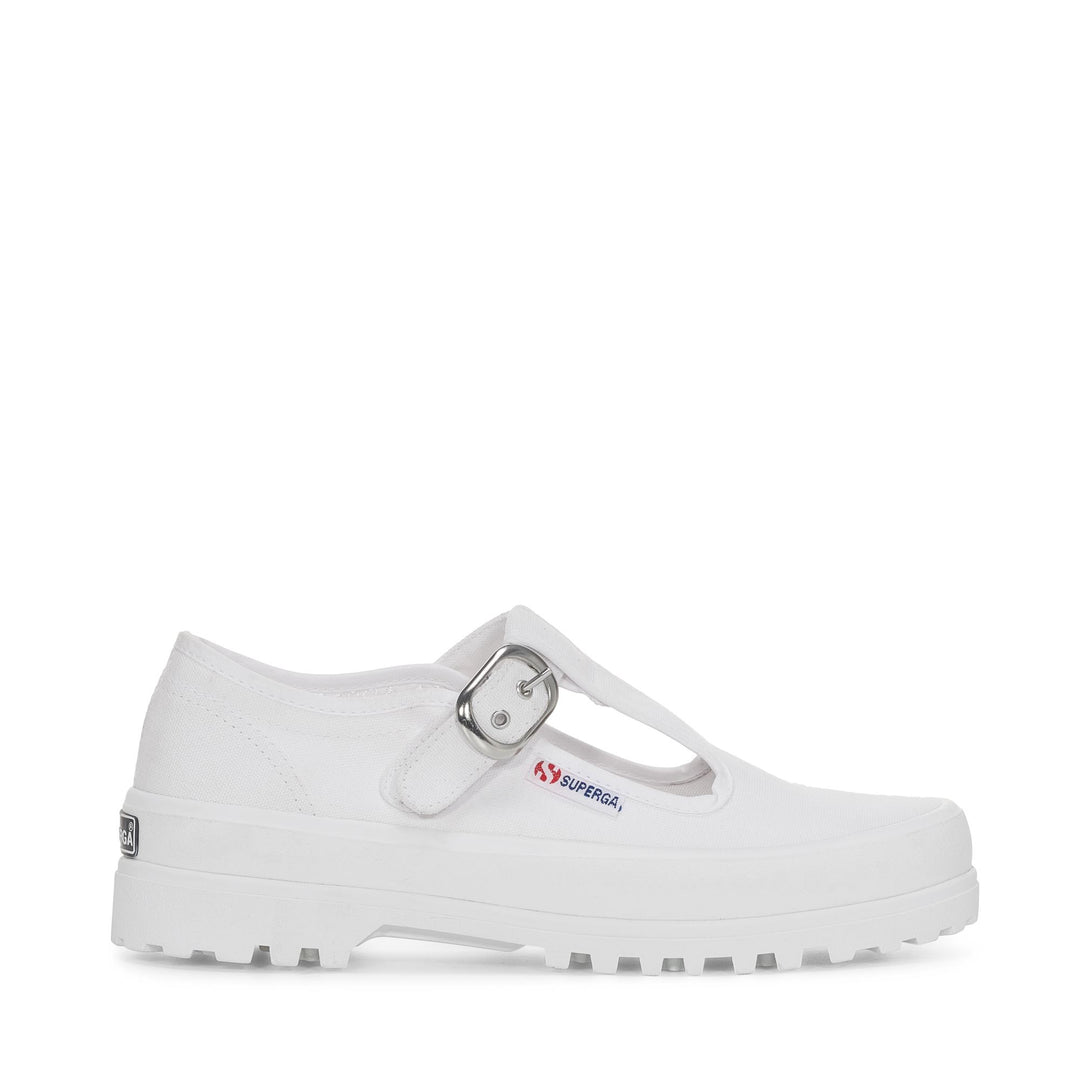 Woman's Low Cut White Sneakers with Cotton Upper 01