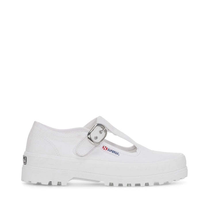 Woman's Low Cut White Sneakers with Cotton Upper 1
