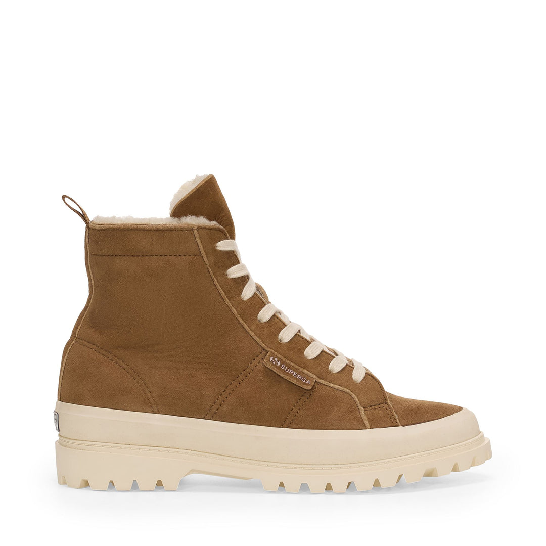 2341 ALPINA SHEARLING - Ankle Boots - Mid Cut - Unisex - Brown Curcuma-FOff White 01
