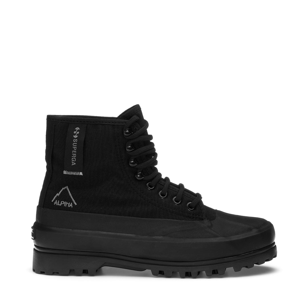 Ankle Boots Unisex 2481 ALPINA RIPSTOP Laced TOTAL BLACK Photo (jpg Rgb)			