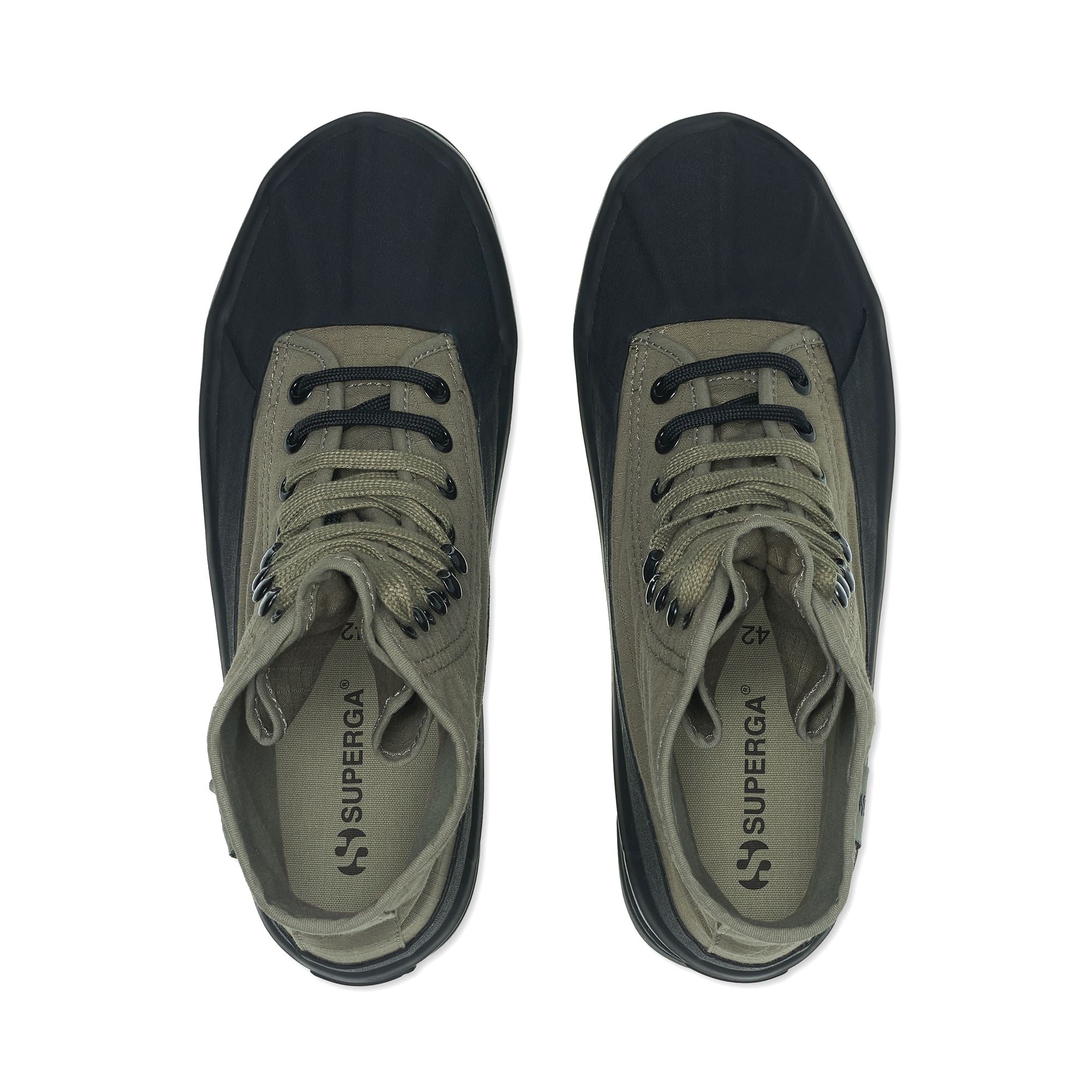 Ankle Boots Unisex 2481 ALPINA RIPSTOP Laced GREEN SAFARI-BLACK