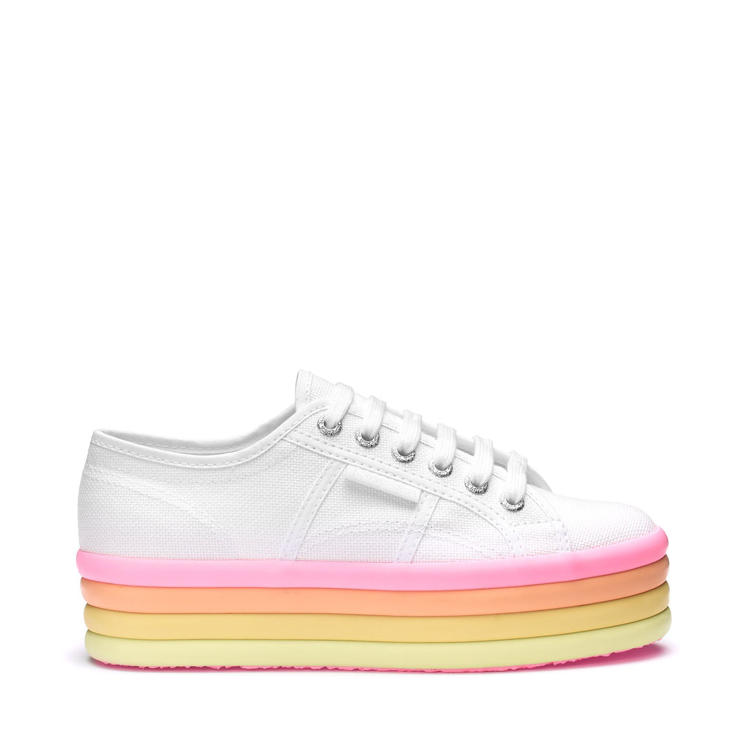 Lady Shoes Woman 2790 CANDY Wedge WHITE-CANDY MULTICOLOR Photo (jpg Rgb)			