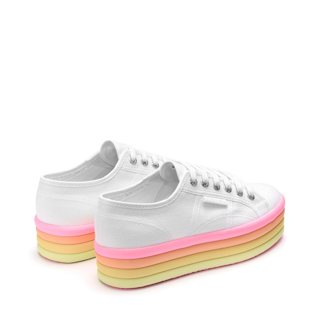 Lady Shoes Woman 2790 CANDY Wedge WHITE-CANDY MULTICOLOR Dressed Side (jpg Rgb)		