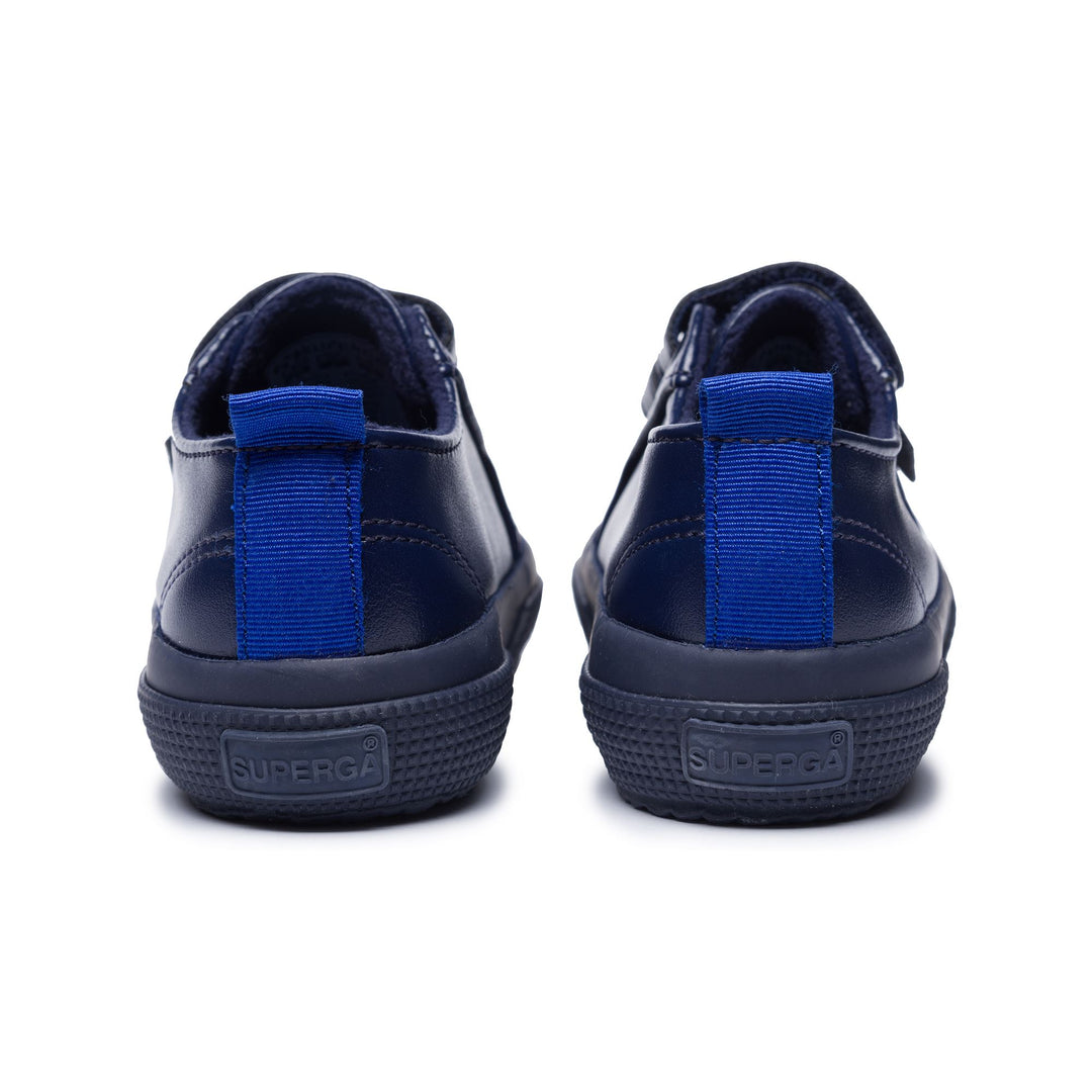 Le Superga Kid unisex 2750-SOFTSYNSTRAPJ Sneaker BLUE NAVY-BLUE ROYAL Detail (jpg Rgb)			