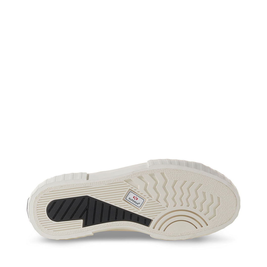Sneakers da donna nere con plateau e tomaia in cotone main