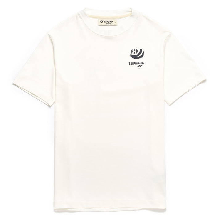 T-ShirtsTop Unisex SUPERGA SPORT 70S T-Shirt OFF WHITE-NAVY Photo (jpg Rgb)			