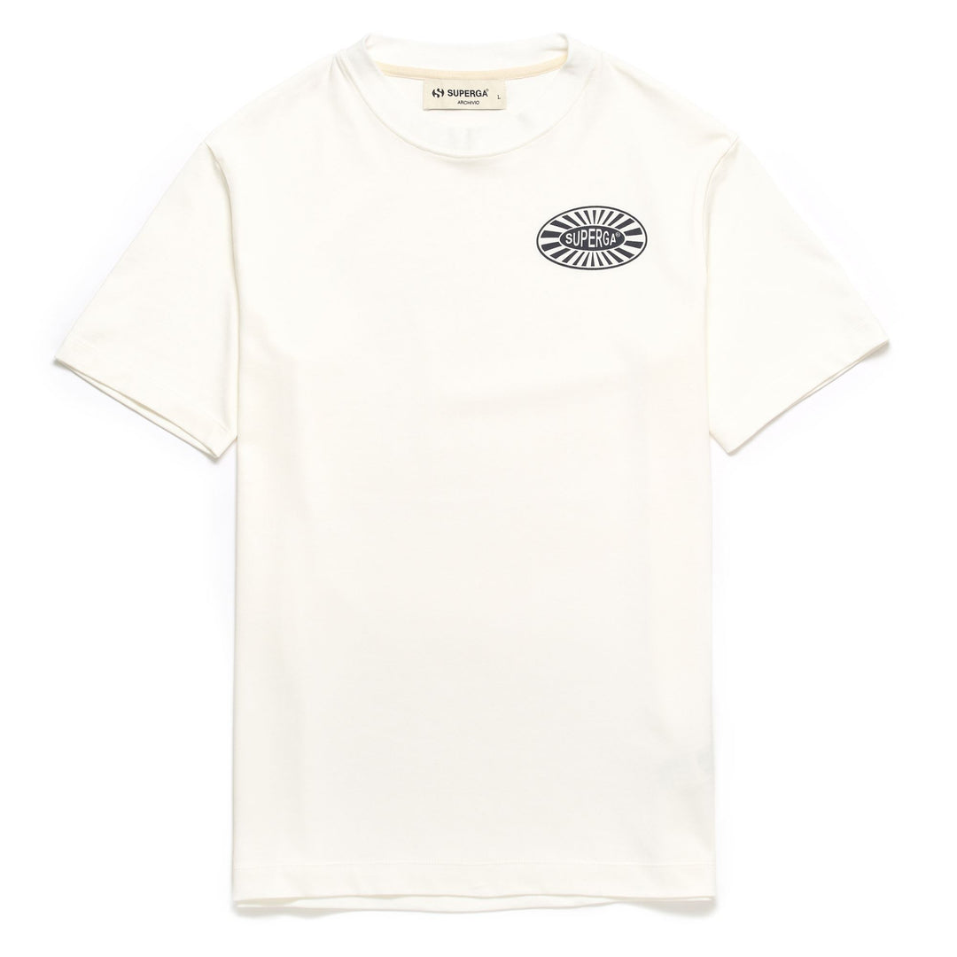 T-ShirtsTop Unisex SUPERGA LOGO HISTORY T-Shirt OFF WHITE-NAVY Photo (jpg Rgb)			