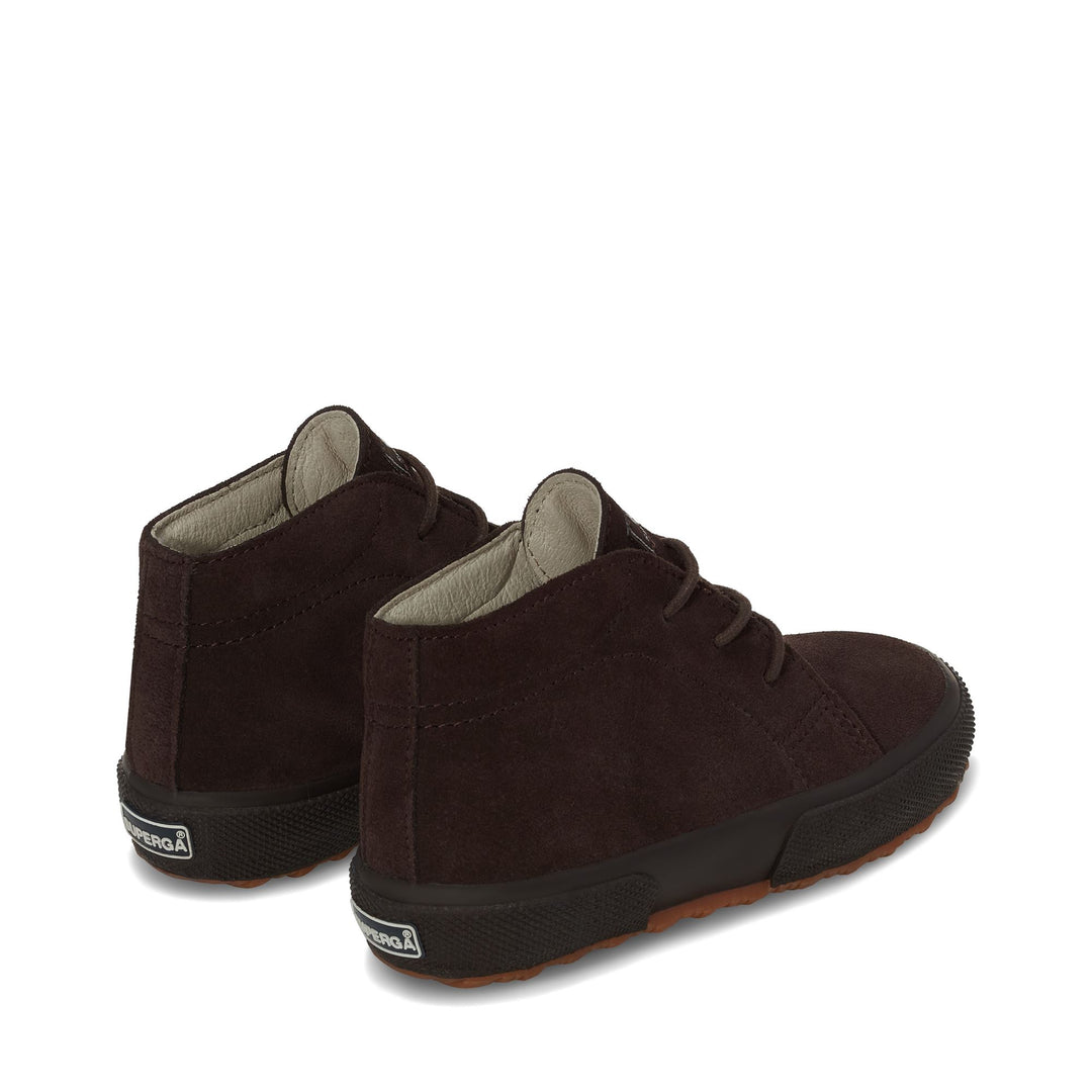 Ankle Boots Boy 2175 KIDS SUEDE Laced FULL DK CHOCOLATE Dressed Side (jpg Rgb)		