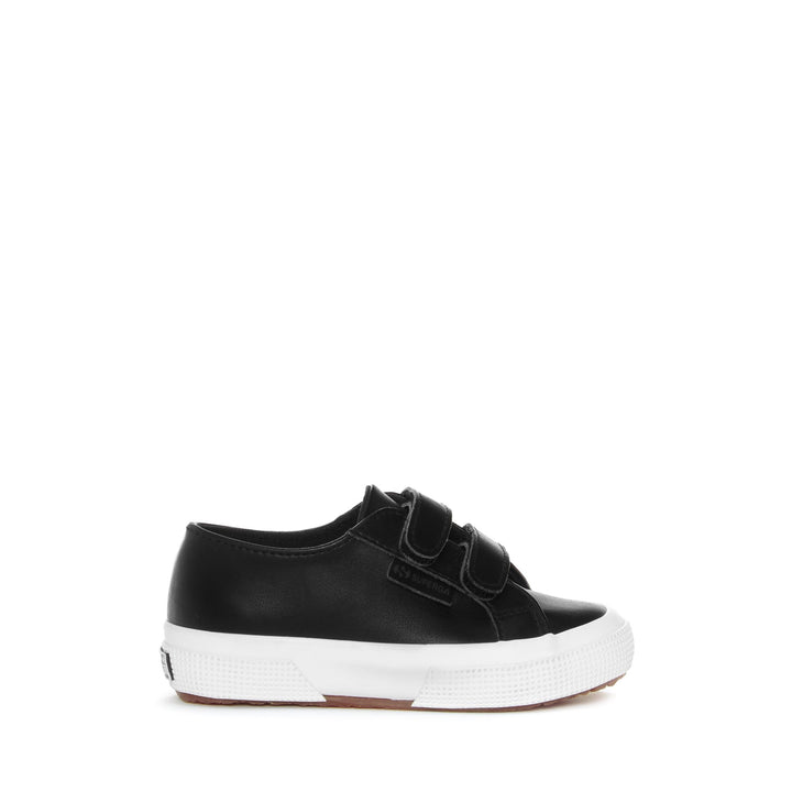 Children's Black Sneakers with Cotton Upper 1