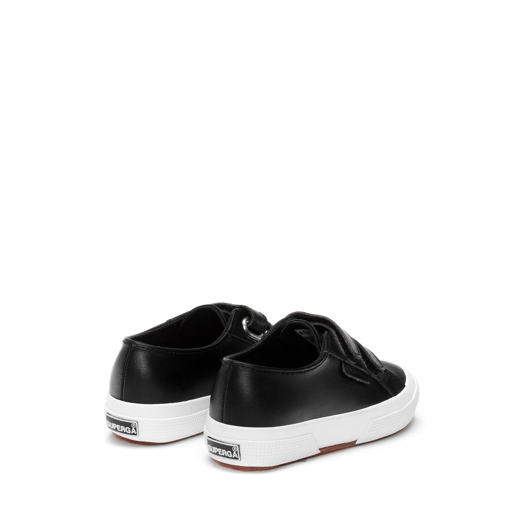 Children's Black Sneakers with Cotton Upper main