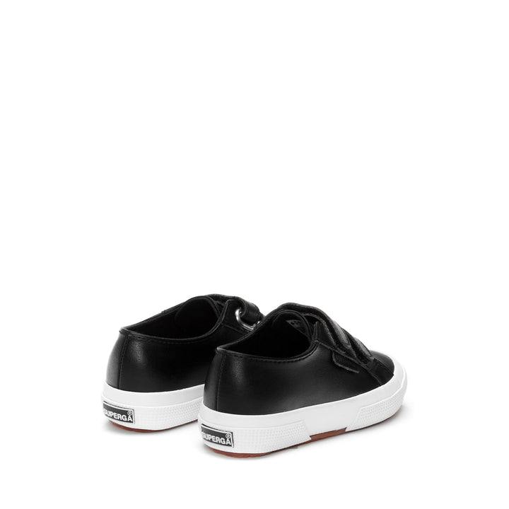 Children's Black Sneakers with Cotton Upper 3