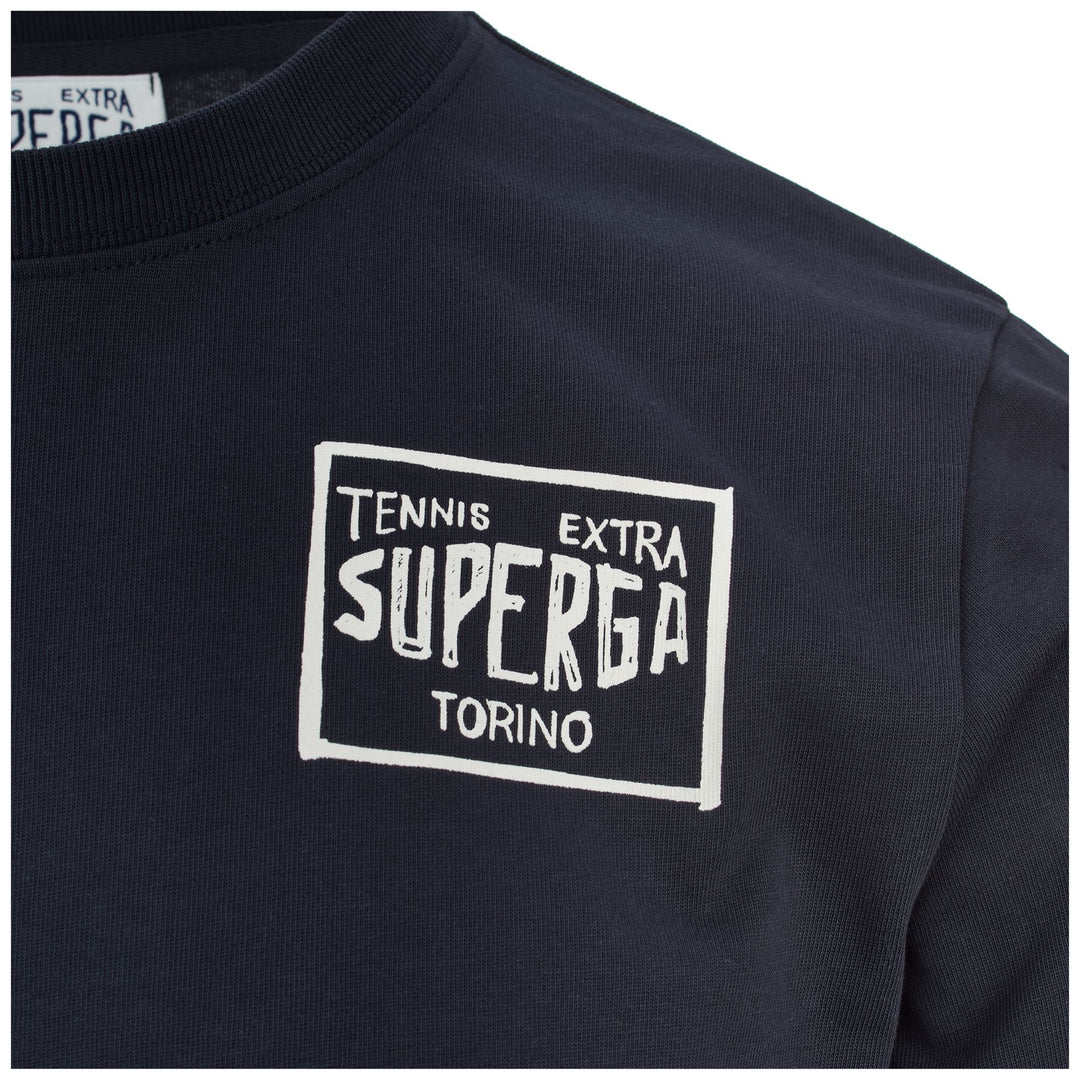T-ShirtsTop Unisex T-SHIRT SUPERGA ARCHIVIO TENNIS PLAYER T-Shirt DK NAVY-TENNIS PLAYER Detail (jpg Rgb)			